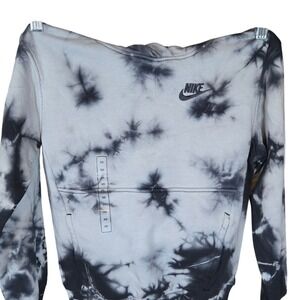 Nike Tie Dye Pullover Hoodie Sweatshirt - Kids Size‎ XS - Black and Gray